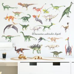 Väggdekor till barnrummet - dinosaurier
